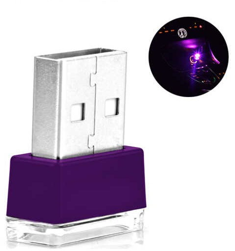 Φως Ατμόσφαιρας  USB για Διακόσμηση & Φωτισμός Νύχτας (Μωβ) (OEM)