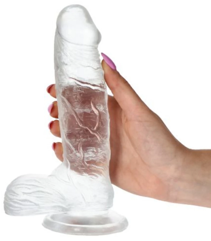 ΟΜΟΙΩΜΑ ΠΕΟΥΣ JELLY DILDO REAL RAPTURE CLEAR 7.5"