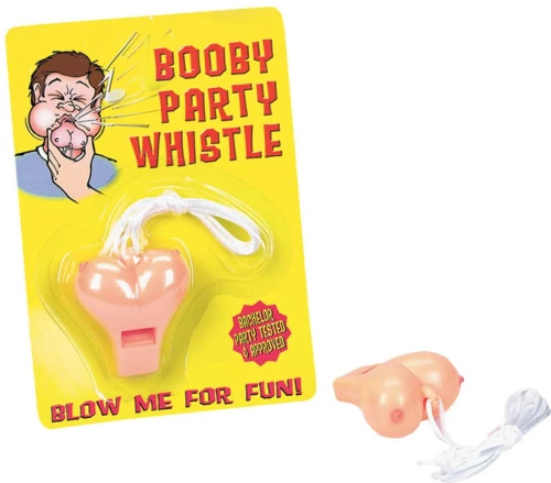 Plastic Boobie Party Whistle