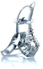 Dolphin Vibro CockRing Clear