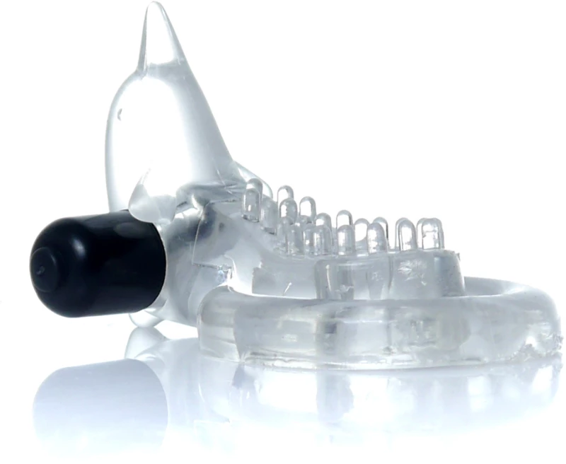 Dolphin Vibro CockRing Clear