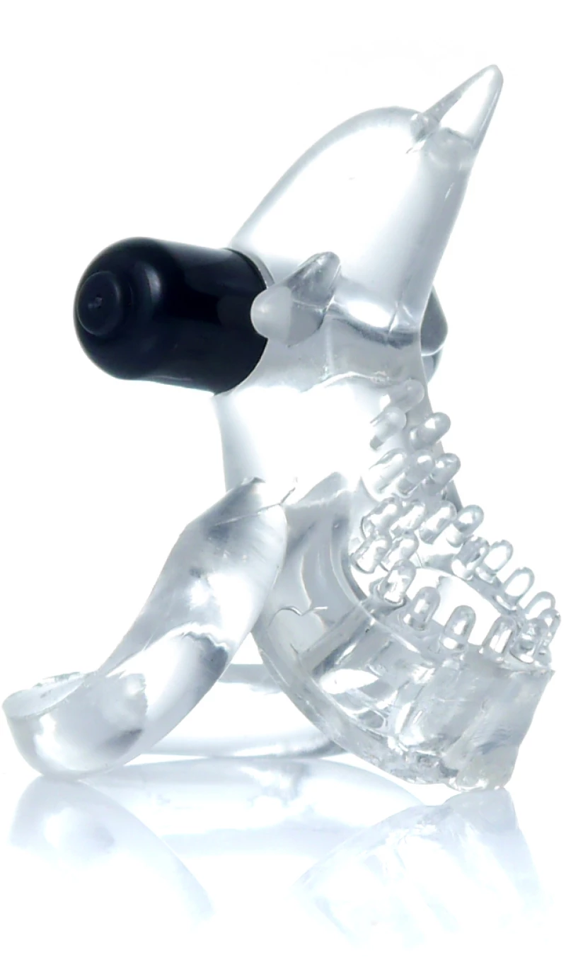 Dolphin Vibro CockRing Clear