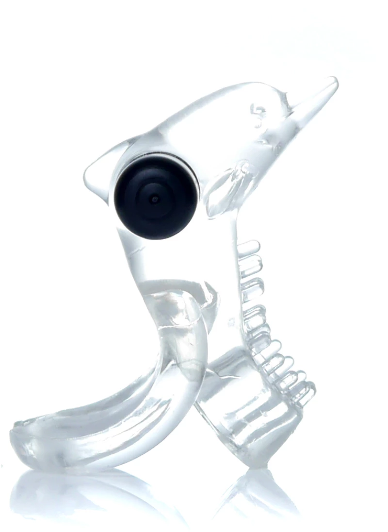 Dolphin Vibro CockRing Clear