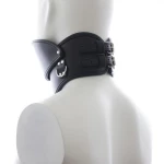 Μαύρο Κολλάρο με Καλύπτρα Στόματος Naughty Toys