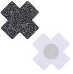 Black Glitter Cross Nipple Cover