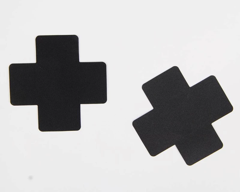 Black Cross Nipple Hiding Stickers