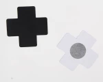 Black Cross Nipple Hiding Stickers