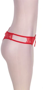 Red sexy panty with openings