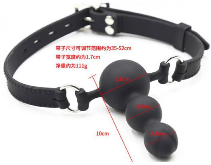 Silicone Anal plug Mouth gag
