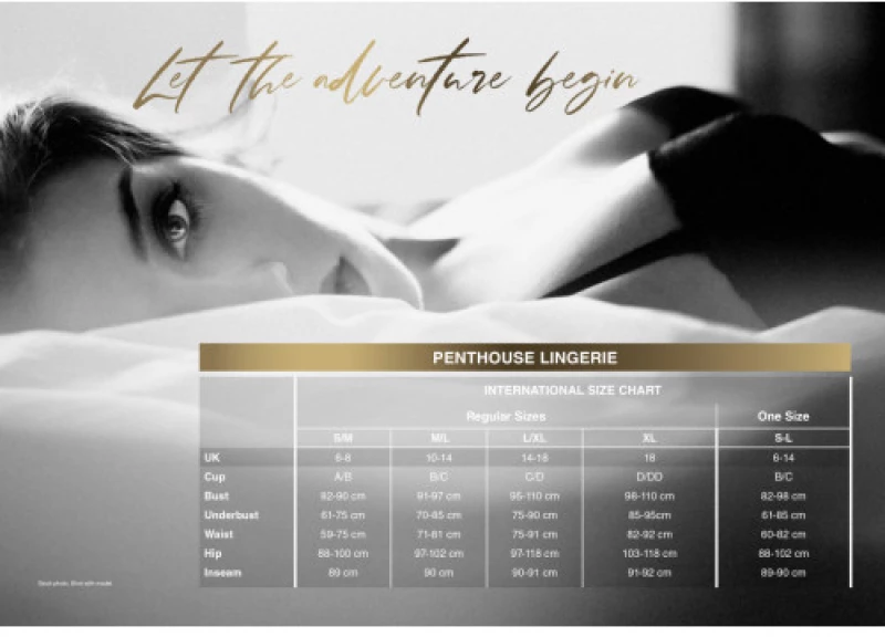 Penthouse Classified μαύρο σλιπάκι