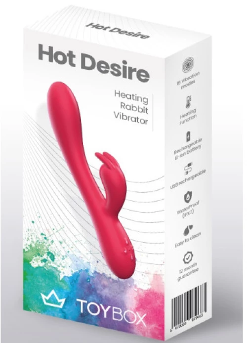 TOYBOX Hot Desire Θερμαινόμενος Δονητής Κουνέλι
