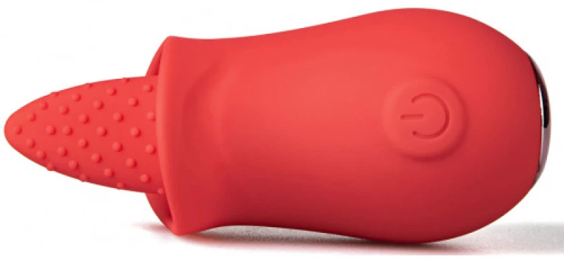 Red silicone vibrating Licking Tongue Rose Flower