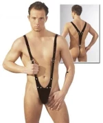 BDSM Ανδρικό στρινγκ με τιράντες