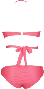 Pink Bandeau Strap Top Bikini