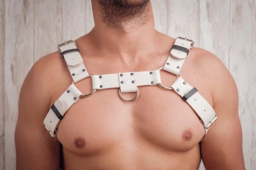 BDSM Αντρικό άσπρο αξεσουάρ στήθους