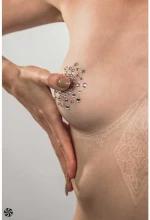 Chest Stickers Burlesqe Rowland White