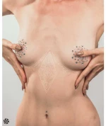 Chest Stickers Burlesqe Rowland White