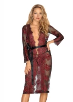 Obsessive Redessia Red Lacy Kimono