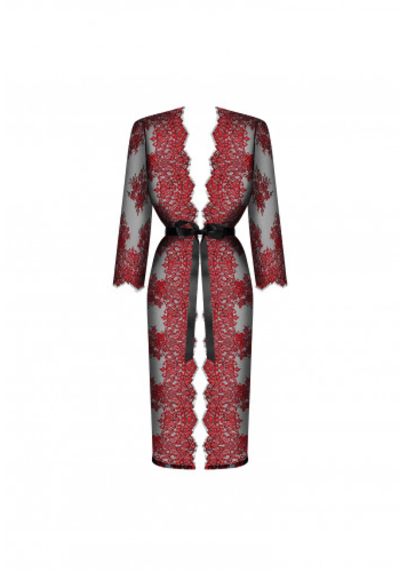 Obsessive Redessia Red Lacy Kimono