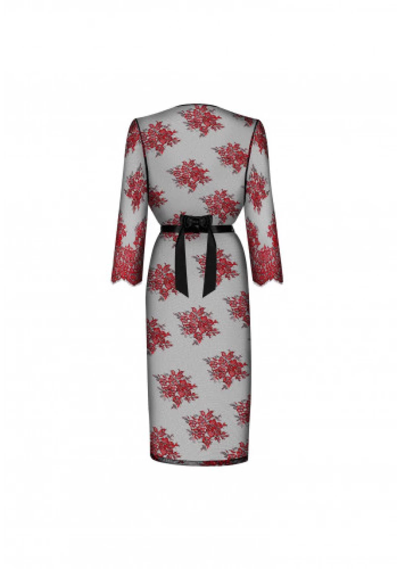 Obsessive Redessia Red Lacy Kimono