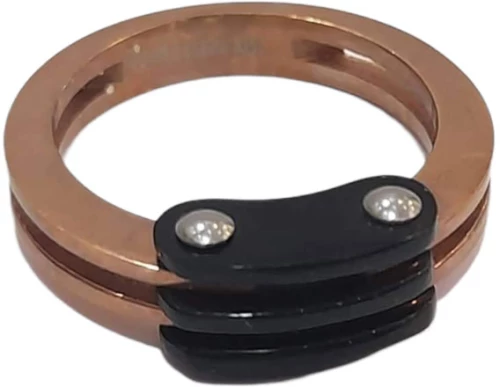 BD JEWELERY Δαχτυλιδι από ανοξειδωτο ατσαλι rose gold
