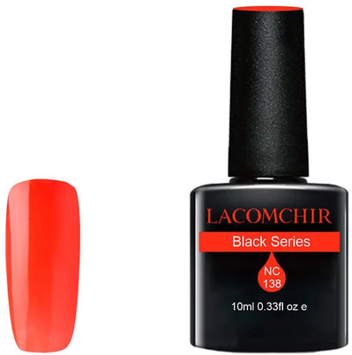 Lacomchir Uv Led Black Nc138 Bright Orange 10ml