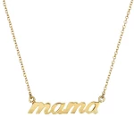 Ασημένιο κολιέ mama με Χρύσωμα Κ18 / AK-060G