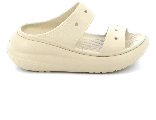 Γυναικείο Mule Crocs Classic Crush Sandal Χρώματος Μπεζ 207670-2Y2