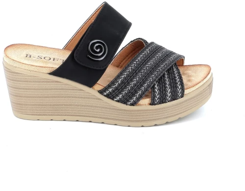 Γυναικείο Mule B-Soft Ανατομικό Χρώματος Μαύρο 1931-33