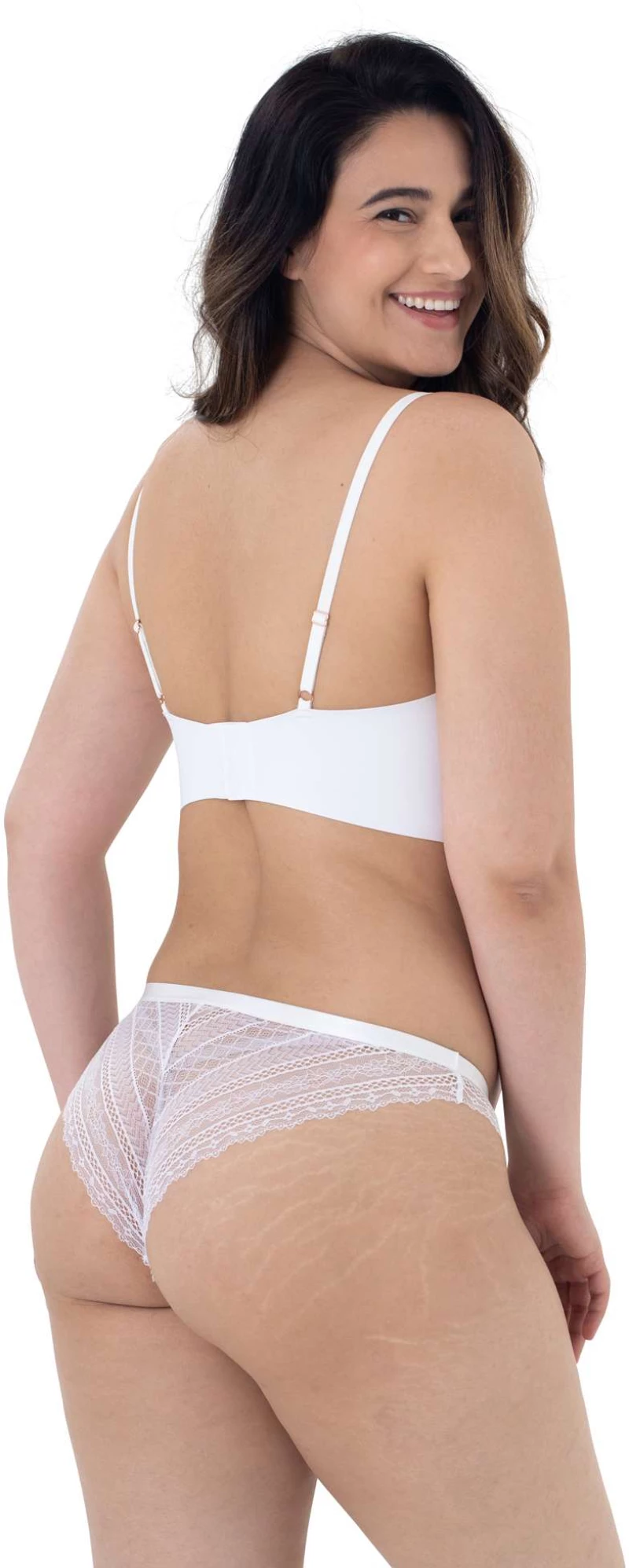 Dorina Γυναικείο Brazil Caia - 1+1 ΔΩΡΟ - Λιλά & Λευκό - 2 Pack