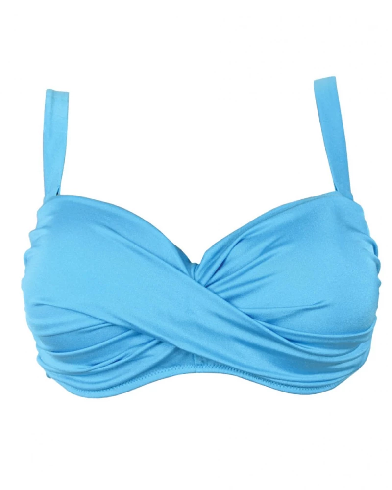 Μαγιό Σουτιέν Strapless Rock Club - Μπλε Bikini - Μεγάλο στήθος - Cup D