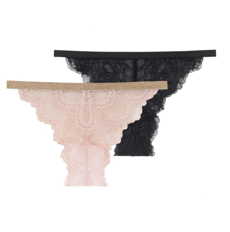 Dorina Γυναικείο Tanga Gala - 1+1 ΔΩΡΟ - Ροζ & Μαύρο - 2 Pack
