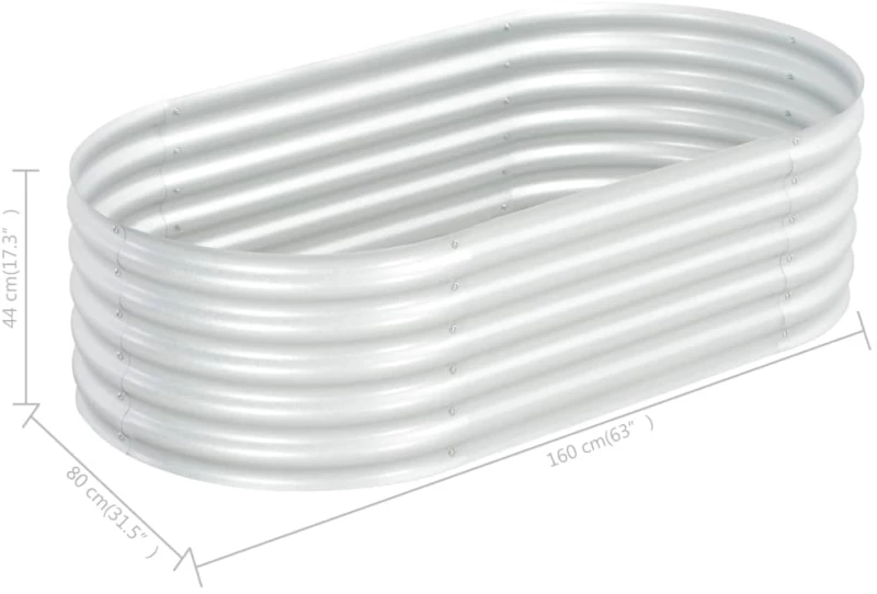 ΖΑΡΝΤΙΝΙΕΡΑ ΥΠΕΡΥΨΩΜΕΝΗ ΑΣΗΜΙ 160X80X44 ΕΚ. ΓΑΛΒΑΝΙΣΜ. ΧΑΛΥΒΑΣ 45519