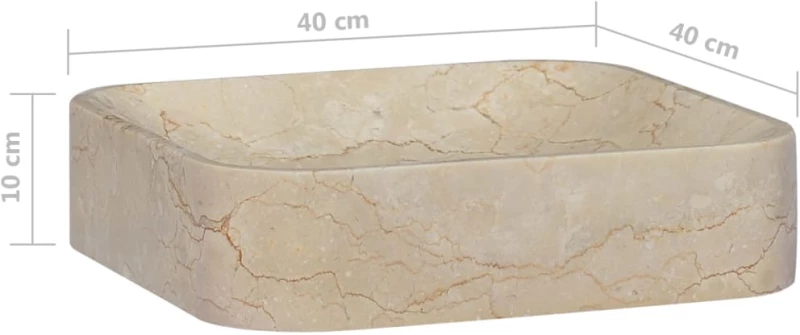 ΝΙΠΤΗΡΑΣ ΚΡΕΜ 40 X 40 X 10 ΕΚ. ΜΑΡΜΑΡΙΝΟΣ 149180