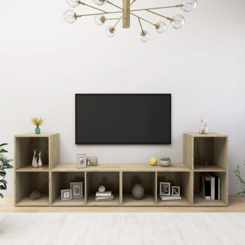 ΈΠΙΠΛΑ ΤΗΛΕΟΡΑΣΗΣ 4 ΤΕΜ SONOMA ΔΡΥΣ 72X35X36,5ΕΚ ΜΟΡΙΟΣΑΝΙΔΑ 3079973
