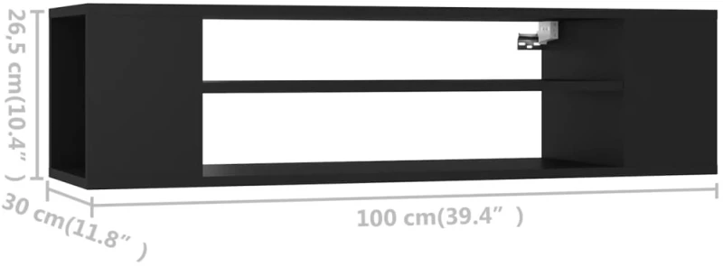 ΈΠΙΠΛΟ ΤΗΛΕΟΡΑΣΗΣ ΚΡΕΜΑΣΤΟ ΜΑΥΡΟ 100 X 30 X 26,5 ΕΚ ΜΟΡΙΟΣΑΝΙΔΑ 806230