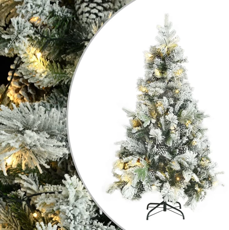 ΧΡΙΣΤΟΥΓΕΝΝΙΑΤΙΚΟ ΔΕΝΤΡΟ 195 ΕΚ ΜΕ ΧΙΟΝΙ/LED/ΚΟΥΚΟΥΝΑΡΙΑ PVC&PE 3094561
