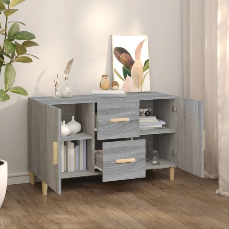 ΜΠΟΥΦΕΣ ΓΚΡΙ SONOMA 100 X 36 X 60 ΕΚ. ΑΠΟ ΕΠΕΞΕΡΓΑΣΜΕΝΟ ΞΥΛΟ 817466