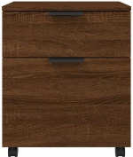 ΑΡΧΕΙΟΘΗΚΗ ΦΟΡΗΤΗ ΚΑΦΕ ΔΡΥΣ 45X38X54 ΕΚ. ΕΠΕΞ. ΞΥΛΟ ΜΕ ΡΟΔΕΣ 817137