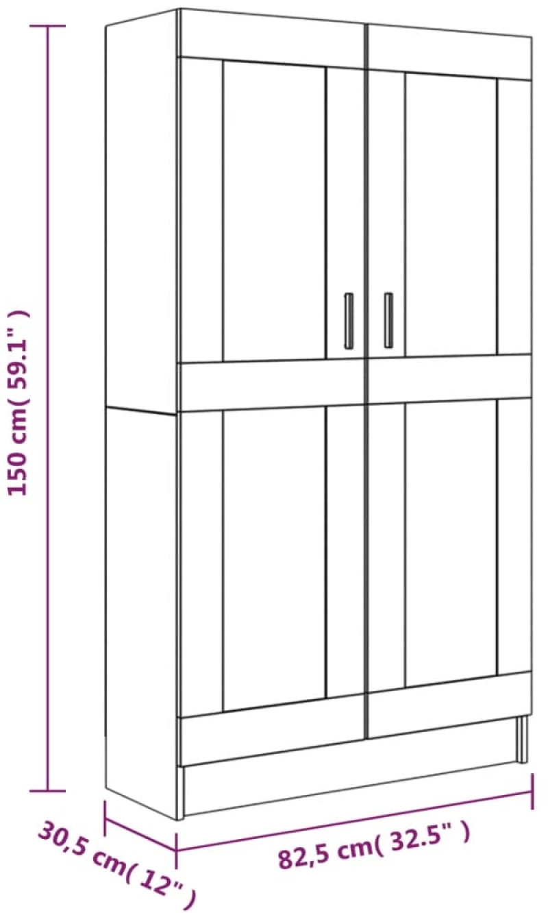 ΒΙΒΛΙΟΘΗΚΗ ΚΑΠΝΙΣΤΗ ΔΡΥΣ 82,5X30,5X150 ΕΚ. ΕΠΕΞΕΡΓΑΣΜΕΝΟ ΞΥΛΟ 815612