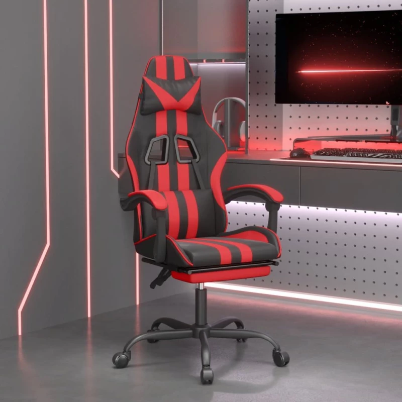 ΚΑΡΕΚΛΑ GAMING ΠΕΡΙΣΤΡ. ΥΠΟΠΟΔΙΟ ΜΑΥΡΟ/ΠΡΑΣΙΝΟ ΣΥΝΘΕΤΙΚΟ ΔΕΡΜΑ 349532