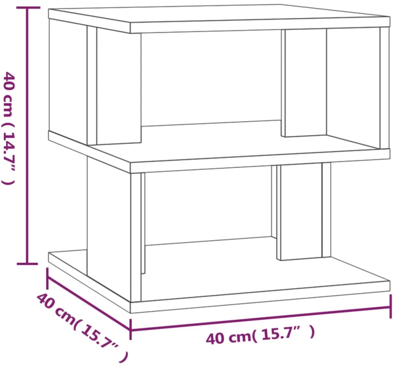 ΒΟΗΘΗΤΙΚΟ ΤΡΑΠΕΖΙ ΚΑΠΝΙΣΤΗ ΔΡΥΣ 40X40X40 ΕΚ. ΕΠΕΞΕΡΓΑΣΜΕΝΟ ΞΥΛΟ 815810