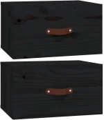 ΚΟΜΟΔΙΝΑ ΕΠΙΤΟΙΧΙΑ 2 ΤΕΜ. ΜΑΥΡΗ 40 X 29,5 X 22 ΕΚ. 820995