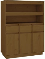 ΝΤΟΥΛΑΠΙ ΨΗΛΟ ΚΑΦΕ ΜΕΛΙ 89X40X116,5 ΕΚ. ΑΠΟ ΜΑΣΙΦ ΞΥΛΟ ΠΕΥΚΟΥ 818218
