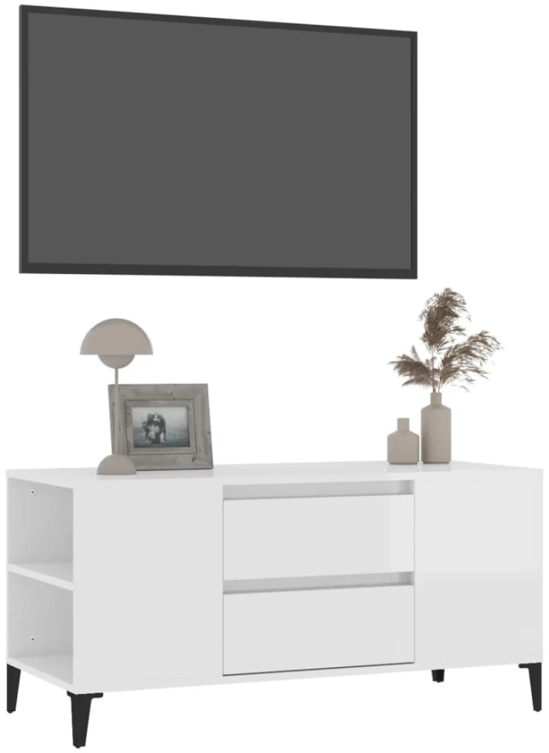 ΈΠΙΠΛΟ ΤΗΛΕΟΡΑΣΗΣ ΓΥΑΛ. ΛΕΥΚΟ 102X44,5X50 ΕΚ.ΕΠΕΞΕΡΓΑΣΜΕΝΟ ΞΥΛΟ 819606