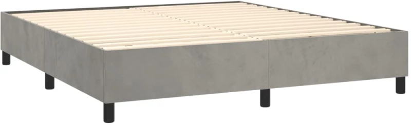 ΚΡΕΒΑΤΙ BOXSPRING ΜΕ ΣΤΡΩΜΑ ΑΝΟΙΧΤΟ ΓΚΡΙ 200X200 ΕΚ. ΒΕΛΟΥΔΙΝΟ 3137983