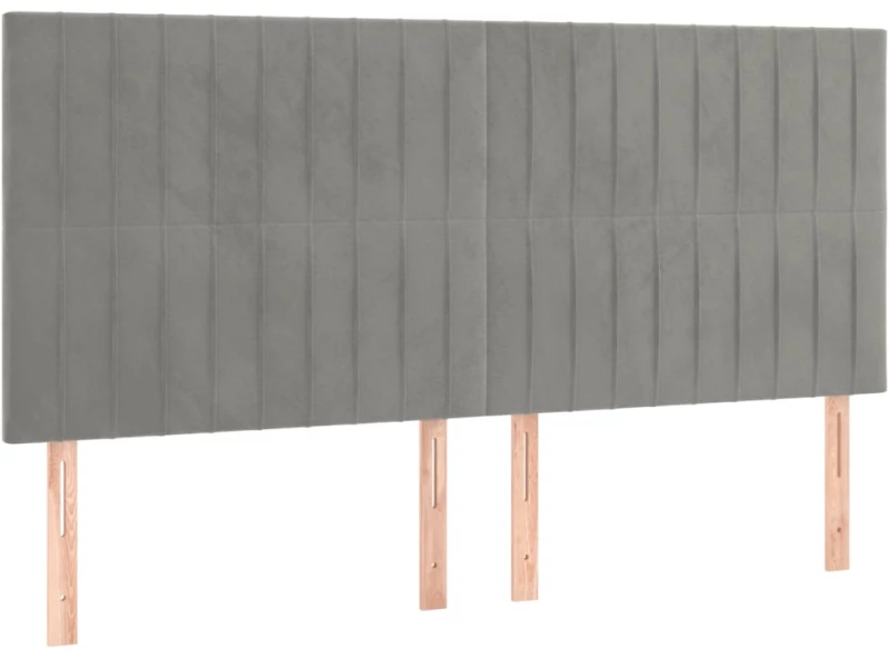 ΚΡΕΒΑΤΙ BOXSPRING ΜΕ ΣΤΡΩΜΑ ΑΝΟΙΧΤΟ ΓΚΡΙ 200X200 ΕΚ. ΒΕΛΟΥΔΙΝΟ 3137983