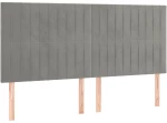 ΚΡΕΒΑΤΙ BOXSPRING ΜΕ ΣΤΡΩΜΑ ΑΝΟΙΧΤΟ ΓΚΡΙ 200X200 ΕΚ. ΒΕΛΟΥΔΙΝΟ 3137983