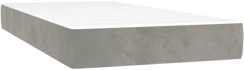 ΚΡΕΒΑΤΙ BOXSPRING ΜΕ ΣΤΡΩΜΑ ΑΝΟΙΧΤΟ ΓΚΡΙ 200X200 ΕΚ. ΒΕΛΟΥΔΙΝΟ 3137983