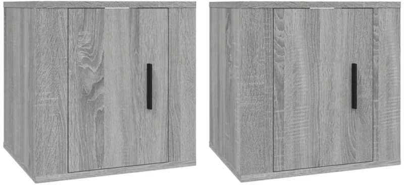 ΈΠΙΠΛΑ ΤΗΛΕΟΡΑΣΗΣ ΕΠΙΤΟΙΧΙΑ 2 ΤΕΜ. ΓΚΡΙ SONOMA 40X34,5X40 ΕΚ. 816653